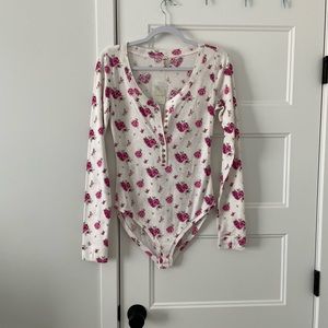 Floral Free People Bodysuit size M
